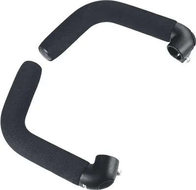 Obrázok produktu pre ergotec Bar Ends Touring, vrátane krytu rukoväte, zahnutý, hliník, čierny, AS