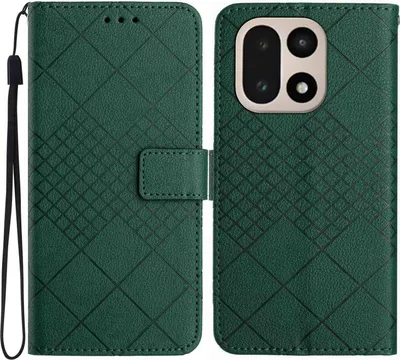 Produktbild von OnePlus 15 Hülle - Coverup Rhombus Klapphülle - Grün