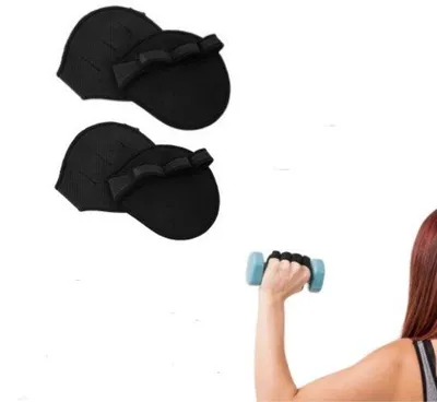 Obrázek produktu pro Protiskluzové tréninkové rukavice – rukavice na vzpírání – rukavice na fitness – chrániče dlaní – sport a fitness (černé)