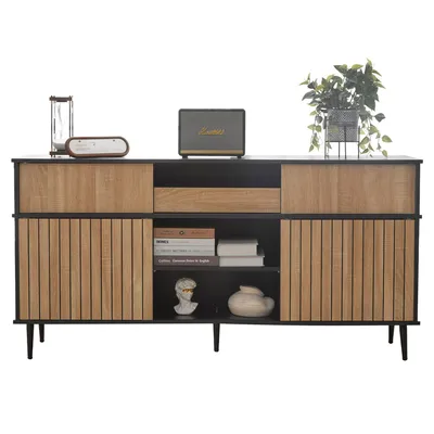 Produktbild von Sideboard 160/40/80 cm, Mehrzweckschrank mit Verschiebetüren, Küchenbuffet, Küchenschrank, Mehrzweckschrank