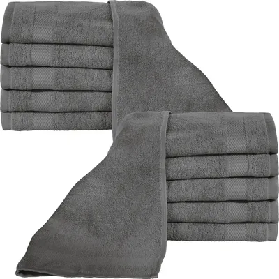 Produktbild von Erwin Müller Gästetuch Sindelfingen" 12er-Pack anthrazit 30x50 cm"