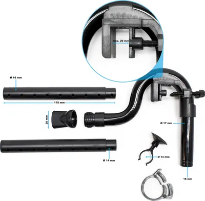 Produktbild von SunSun Ersatzteil für Aquarium Außenfilter HW-702AB / HW-703AB Auslasset für Aquariumfilter, Aquaristik Zubehör für Reparatur von Filtern