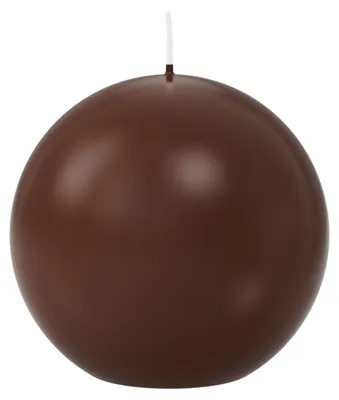 Produktbild von Kugelkerzen Kastanie Braun Ø 100 mm, 6 Stück
