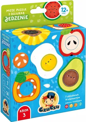 Zdjęcie produktu dla CzuCzu Moje puzzle z dziurką. Jedzenie. 12 mies.+