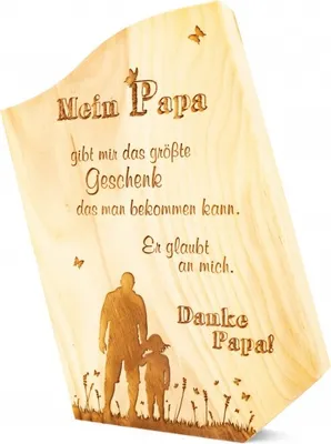 Produktbild von Zirbensäule Mein Papa 20cm