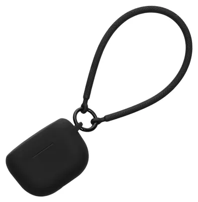 Image de kwmobile Housse compatible avec Jabra Elite 8 Active Casque - Housse silicone Etui Case Cover - avec dragonne Noir