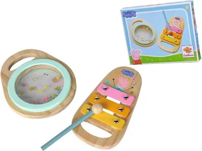 Produktbild von Peppa Pig Holz-Musikset (2-teilig)