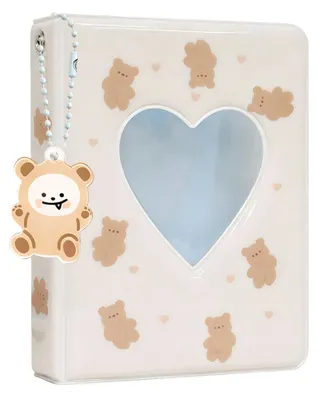 Productafbeelding van Mini Fotoalbum voor Kpop Fotokaarten met 40 Pockets - Bruin