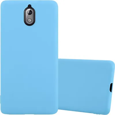 Produktbild von Cadorabo Hülle für Nokia 3.1 Schutzhülle in Blau Handyhülle TPU Silikon Etui Case Cover