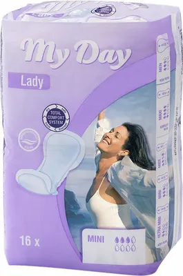 Productafbeelding van MY DAY Inleggers voor lichte incontinentie, 16 stuks