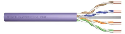 Produktbild von Digitus CAT 6 U/UTP Datenkabel - Verlegekabel, 500 m, Simplex, Cca, 500 m, Cat6, U/UTP (UTP), RJ-45, RJ-45, Violett