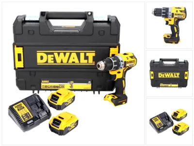 Zdjęcie produktu dla DeWALT DCD791P2, Wiertarka pistoletowa, Czarny, Żółty, 1,3 cm, 4 cm, 1,3 cm, 1,5 mm