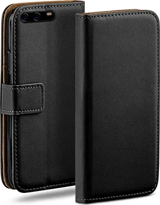 Produktbild von moex® Book Case kompatibel mit Huawei P10 - Hülle 360 Grad klappbar, Schwarz
