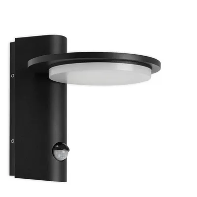 Produktbild von LED Außenwandleuchte Bewegungsmelder IP44 10W schwarz Metall Telefunken