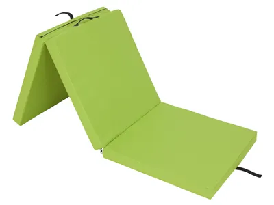 Produktbild von HobbyGarden Klappmatratze Ben – 180×65×6 cm, faltbar, Gästebett & Gymnastikmatte, Aloba Bezug, pflegeleicht & mobil LINDENGRÜN