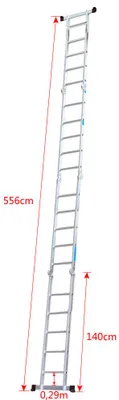Produktbild von Schiebeleiter - Klappleiter - Teleskopleiter - Multifunktionsleiter - Aluminiumleiter - Sicherheitsschlösser