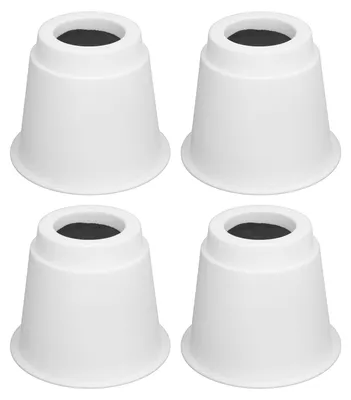 Produktbild von 4 Stück 5 Zoll robuste runde Möbel-Betterhöhungen mit rutschfester Oberseite für Tisch, Stuhl, Schreibtisch, Sofa