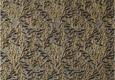 Produktbild von Vlies Fototapete Abstrakt 450x315 cm Tapeten Wandtapete XXL goldene Blätter Ornament b-A-0684-a-a