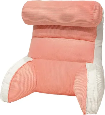 Produktbild von Lesekissen, Sofa – Lessepflege, Rückenstütze – Bequemes Lesen – Mit Armlehnen – 31x22 cm – Rosa