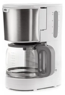 Produktbild von Braun PurShine Thermo-Kaffeemaschine Weiß – 1000W, OptiBrew, Thermokanne 1,2 L, noch 70°C nach 2 Stunden, Anti-Tropf
