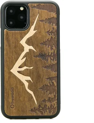 Produktbild von Holzhülle für iPhone 11 PRO BERGE IMBUIA