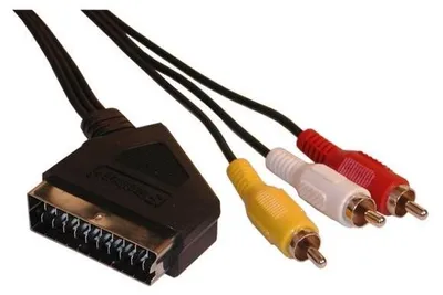 Obrázek produktu pro Neutralle Video kabel SCART samec - 3x CINCH samec 5m černý 14812