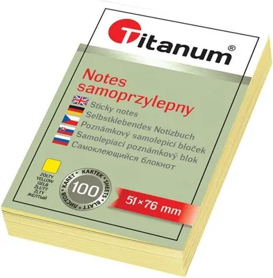 Immagine prodotto di Notes samoprzylepny 51x76mm Titanum