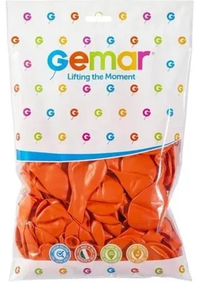 Produktbild von Pastellfarbene orangefarbene Luftballons 21 cm 100 Stück Gemar