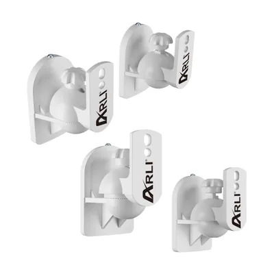 Produktbild von 4x ARLI Wandhalter für Lautsprecher weiss I Universal Wandhalterung Boxen Wand Halter Halterung