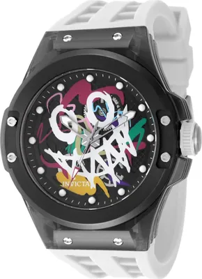 Obrázek produktu pro Invicta Sea Base - Rogue 50004 Pánské Hodinky - Quartz Hnutí - Plast s Černým Ciferníkem - 45 mm