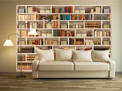 Produktbild von Vlies Fototapete Bibliothek Buch Bücher 400x280 cm – Moderne Vliestapete, Tapete für Wohnzimmer, Wanddeko, Flur, Büro 10110905-29