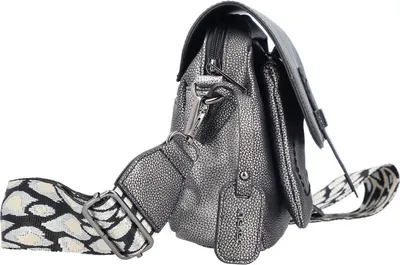 Produktbild von Rieker Damen Umhängetasche mit Magnet- und Reißverschluss H1101, Farbe:Silber