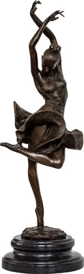 Produktbild von Bronzeskulptur im Antik-Stil Bronze Figur Statue Tänzerin 46cm Ballerina Ballett