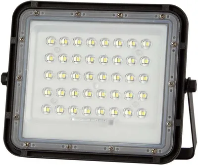 Image de Projecteur LED Solar V-TAC 6W Télécommande, AUTO, Timer, IP65 Noir VT-40W 6400K 400lm
