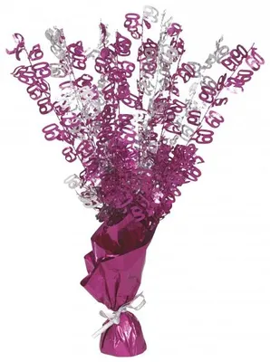 Produktbild von 60. Geburtstag Tischdekoration pink