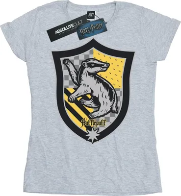 Produktbild von Harry Potter - "Hufflepuff" T-Shirt für Damen BI23560 (L) (Grau)
