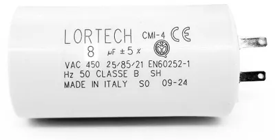 Kondensator 8 μF 450 VAC für Rolladenmotor Ø 30x56 mm