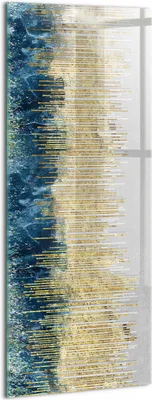 Produktbild von Designer Glasbild - Wandbild - Glas Bild - 50x125 cm - Dekoratives Muster