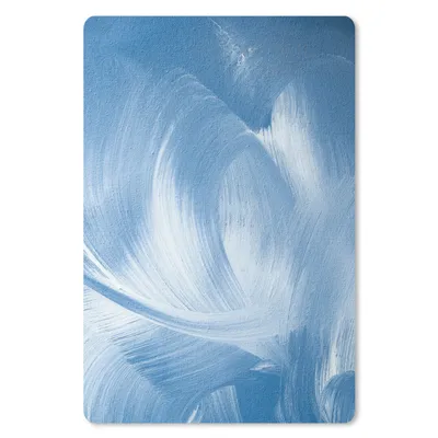 Produktbild von MuchoWow® Mauspad Mousepad Blau - Acrylfarbe - Gestaltung 18x27 cm - Mousepads - Maus Mat - Pad - Mausunterlage