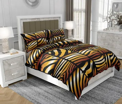 Obrázok produktu pre Obliečky 140x200 cm + 2x70x80 cm, 3-dielna súprava, 100% bavlna (bavlnený satén), zips, viacfarebná - SOVIO | So.0229
