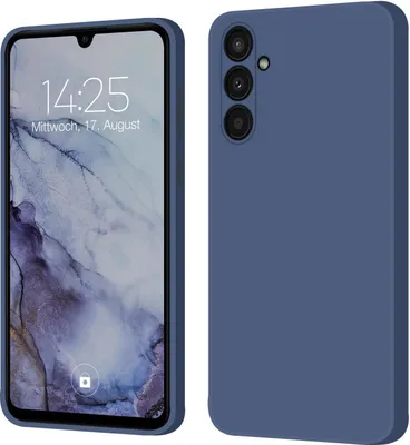 Produktbild von Hülle für Samsung Galaxy A34 5G Case Cover Bumper Silikon Softgrip Schutzhülle Farbe: Lavendelblau