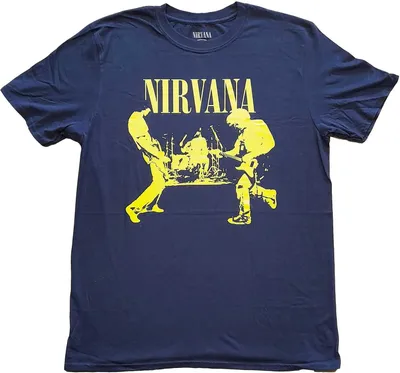 Image de Nirvana - T-shirt "Stage" pour homme/femme unie RO192 (L) (Bleu marine)