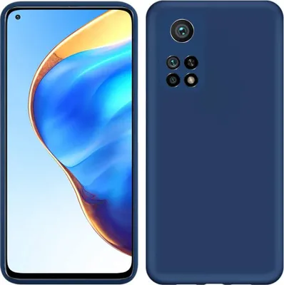 Produktbild von Xiaomi Mi 10T Pro Hülle, LaimTop Flüssig Silikon Soft Gummi Schutzhülle für Xiaomi Mi 10T / Mi 10T Pro Blau