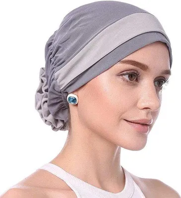 Produktbild von Damen-Turban Chemo Kopfbedeckung - Schwarz
