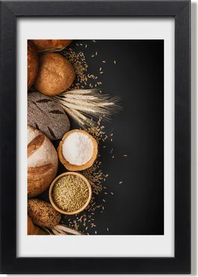 Produktbild von Bild 20x30 MDF-Rahmen, Wandkunst Brot