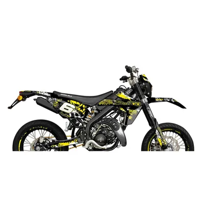 Image de Kit d'autocollants carénage 22 pièces STAGE6 Jaune Noir Rieju MRT 2009 2022
