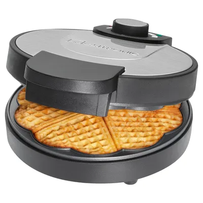 Produktbild von Clatronic Waffeleisen | mit Ø 18cm antihaftbeschichteter Backfläche | Herzform |  stufenlos einstellbarer Bräunungsgrad & Backampel | 1000W | WA 3492
