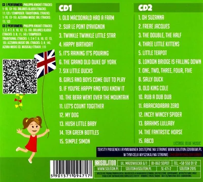 Immagine prodotto di Canzoni inglesi per bambini