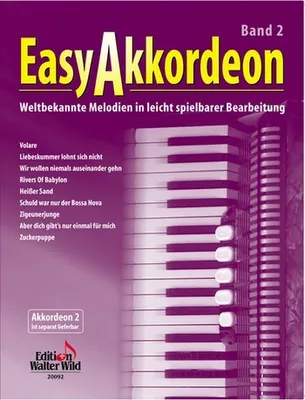 Produktbild von Easy Akkordeon Band 2 weltbekannte Melodien in leicht spielbarer Bearbeitung