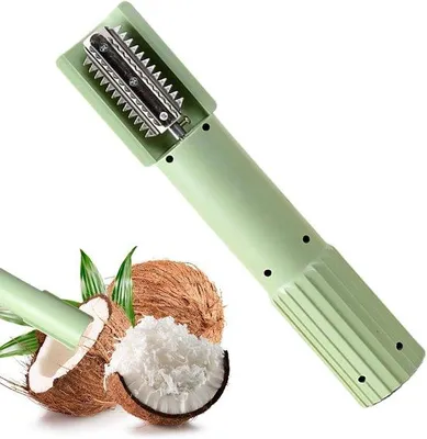 Image de Râpe électrique pour légumes - 24,5 cm - Blanche - Pour la cuisine - Automatique - Sans fil